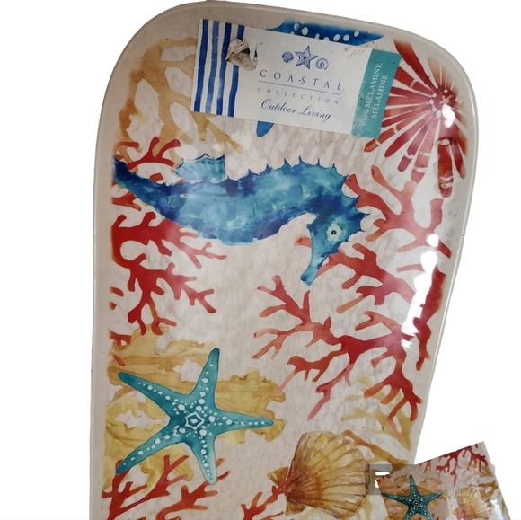 Coastal Collection Melamine Serving Tray - Picture 2 of 2